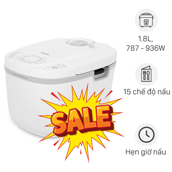 Nồi cơm điện tử Philips 1.8 lít HD4717/30