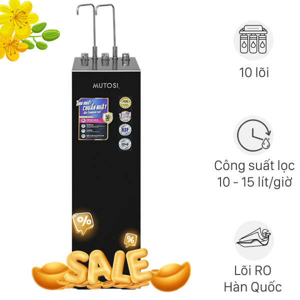 Máy lọc nước RO nóng nguội lạnh Mutosi MP-S129