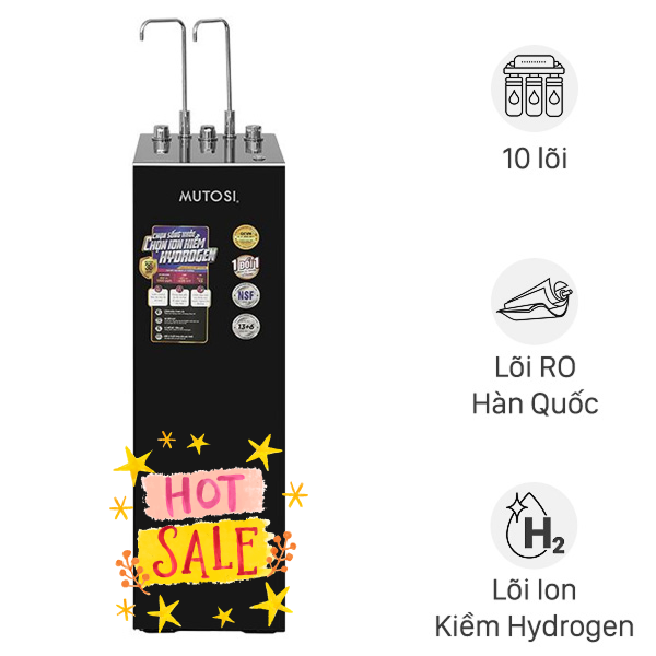 Máy lọc nước RO nóng nguội lạnh Hydrogen ion kiềm Mutosi MP-S129H