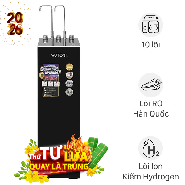 Máy lọc nước RO nóng nguội lạnh Hydrogen ion kiềm Mutosi MP-S129H