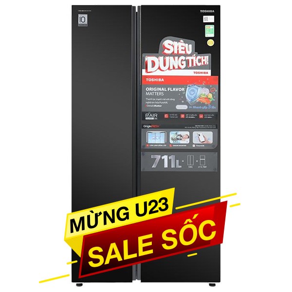 Toshiba Inverter 711 lít GR-RS910WI-PMV(06)-MG