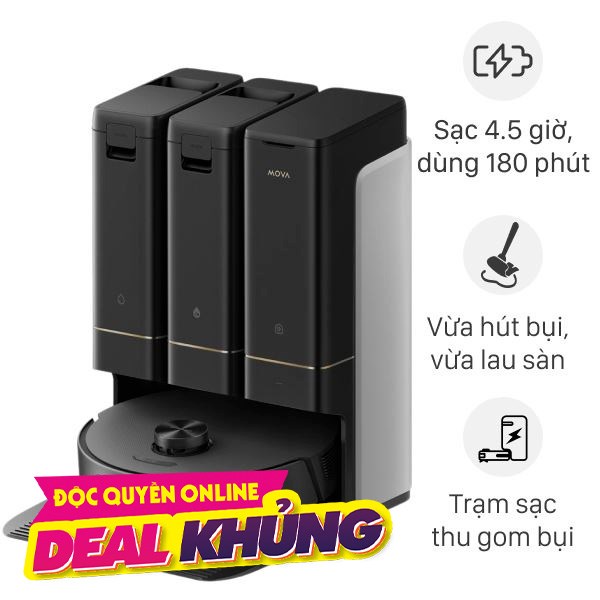 Robot hút bụi lau nhà Mova Z50 Ultra