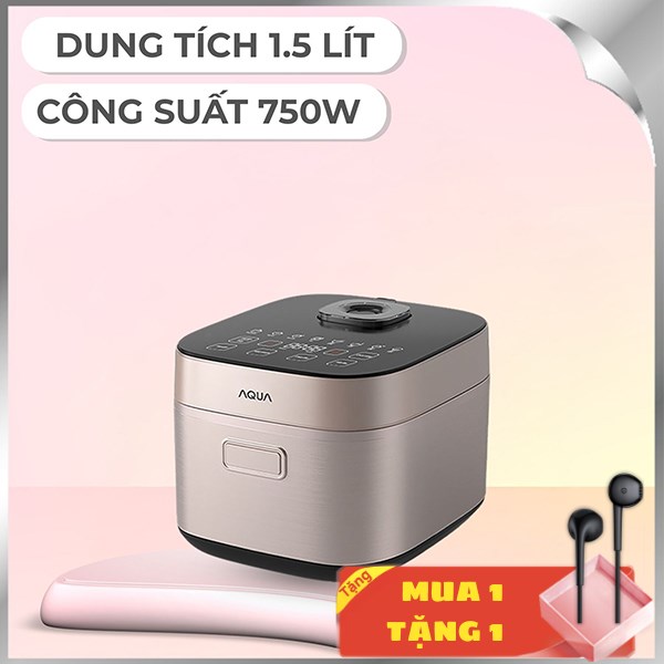 Nồi cơm điện tử AQUA 1.5 lít AQS-RBC401R(N)-VN
