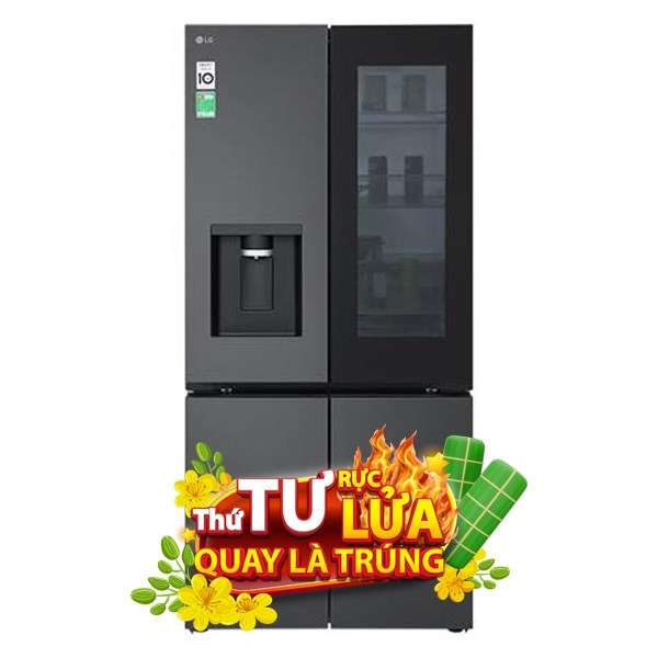 LG Inverter 576 lít InstaView LFD58BLMAI