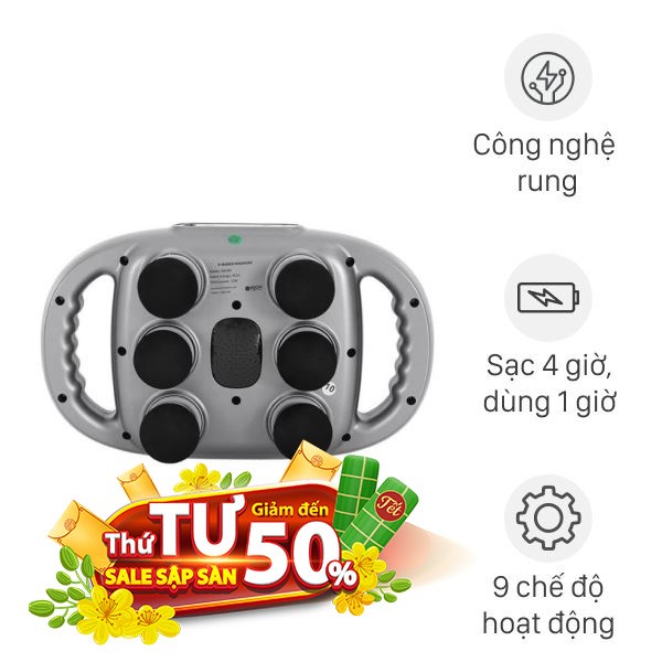 Máy massage 6 đầu Kachi MK390