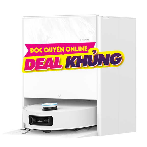 Robot hút bụi lau nhà Dreame Aqua 10 Pro Track - Trắng