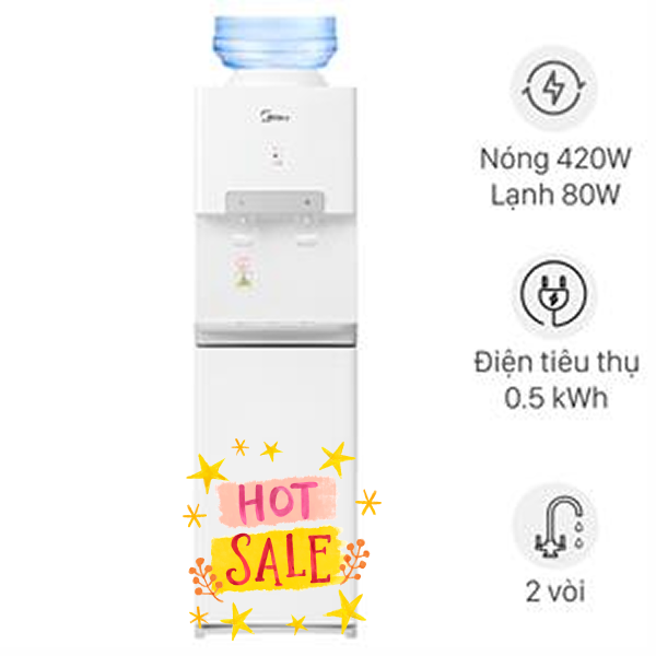 Cây nước nóng lạnh Midea YD1732S-W 500W