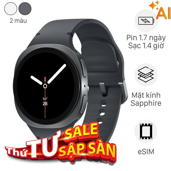 Samsung Galaxy Watch8 LTE 44mm dây silicone