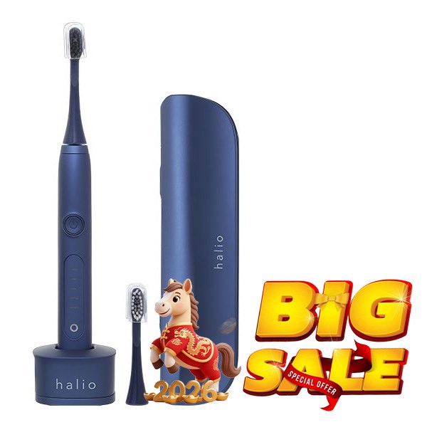 Bàn chải điện Halio Sonic Whitening Pro Midnight Blue