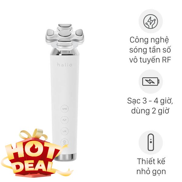 Máy massage mặt nâng cơ và trẻ hóa da kết hợp ánh sáng sinh học Halio
