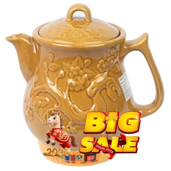 Siêu sắc thuốc điện Seika 4.5 lít SKS 455 Vàng