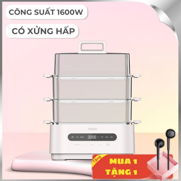 Nồi hấp đa năng Aqua ASMC-ES101(W) 15 lít