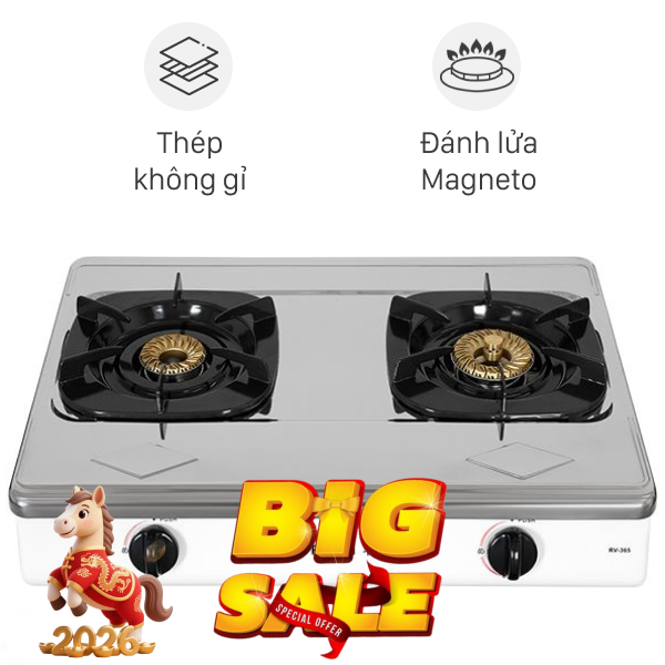 Bếp gas đôi Rinnai RV-365(SW)N