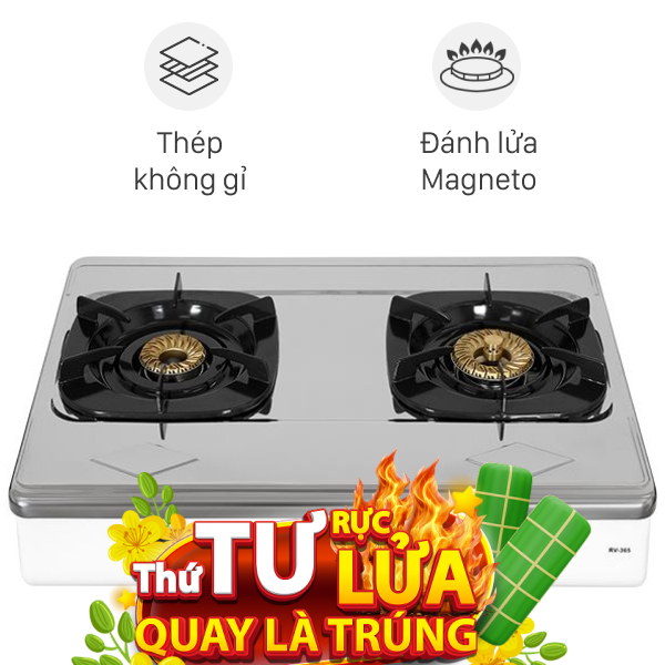 Bếp gas đôi Rinnai RV-365(SW)N