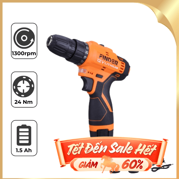 Máy khoan pin Finder FD10041222 12V