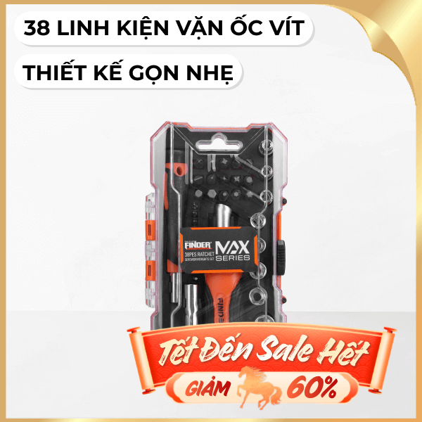 Bộ vặn vít 38 món Finder 193235