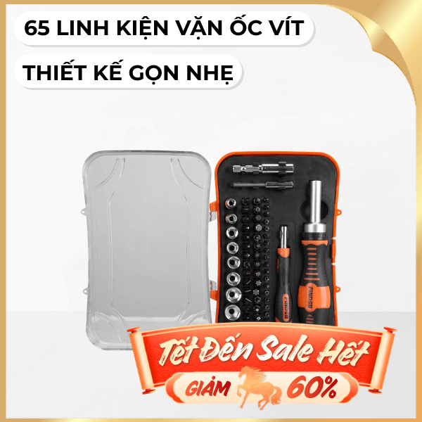 Bộ dụng cụ vặn vít 65 món Finder 193219