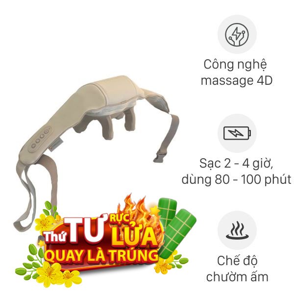 Máy massage cổ vai gáy Poongsan N18-BR