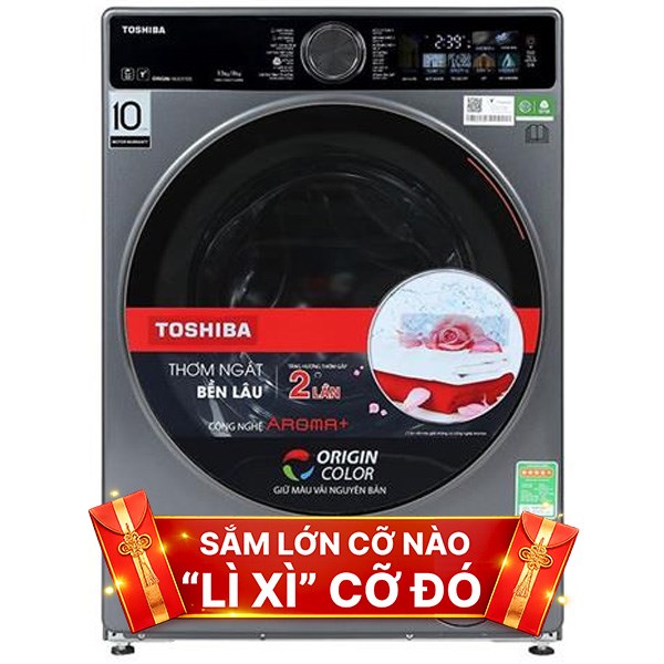 Toshiba Inverter Giặt 13 Kg - Sấy 8 Kg TWD-T25BZP140MWV(MG)