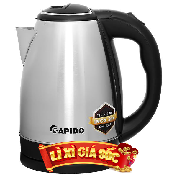 Ấm đun siêu tốc Rapido 1.8 lít RK-1815-3
                Mẫu mới