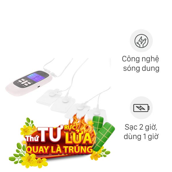 Máy massage xung điện 4 miếng dán Kachi MK46