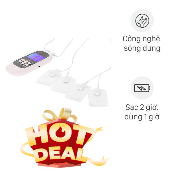 Máy massage xung điện 4 miếng dán Kachi MK46