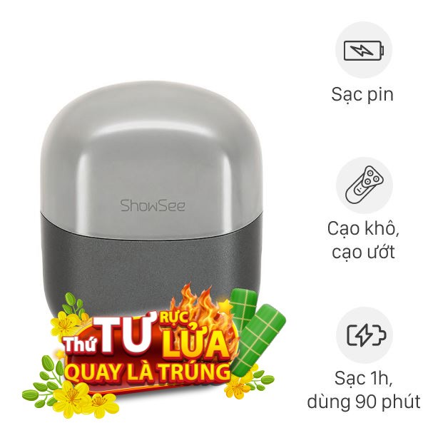 Máy cạo râu khô và ướt Showsee KM10