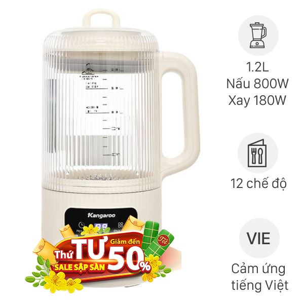 Máy xay sữa hạt đa năng Kangaroo KGHB12D1ECO