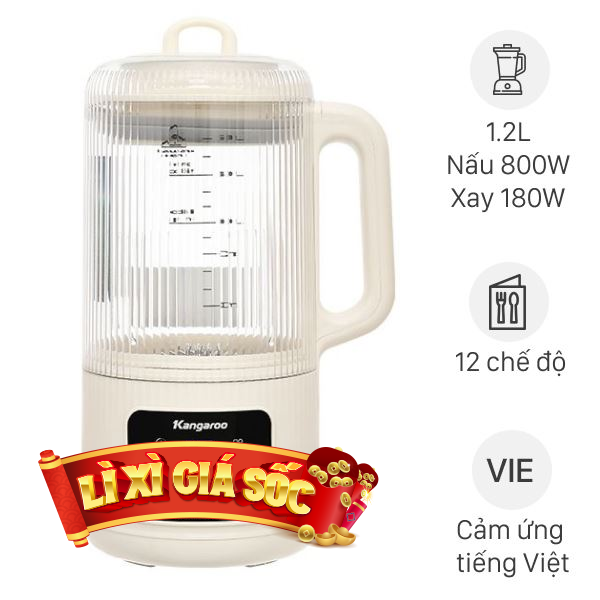 Máy xay sữa hạt đa năng Kangaroo KGHB12D1ECO