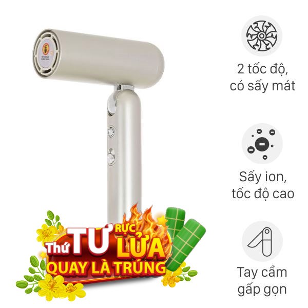 Máy sấy tóc và tạo kiểu đa năng Dreame AHD51 Titanium Gold