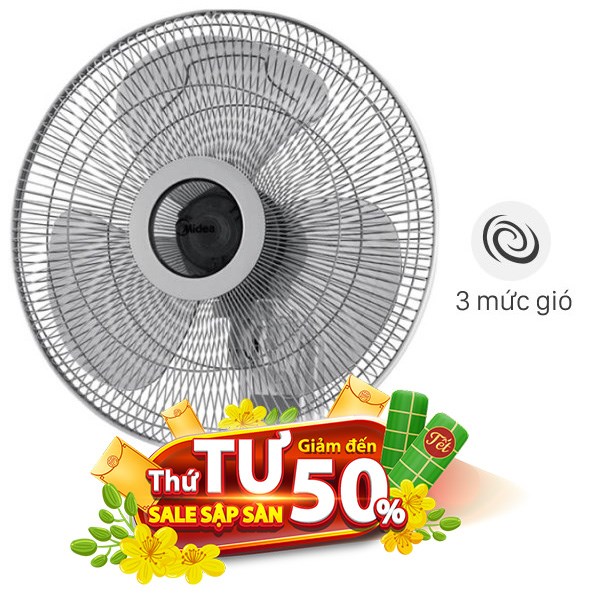 Quạt treo tường Midea  3 cánh FW40-6H 55W
