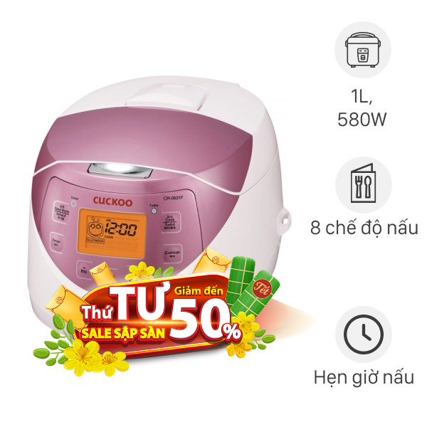 Nồi cơm điện tử Cuckoo 1 lít CR-0631F