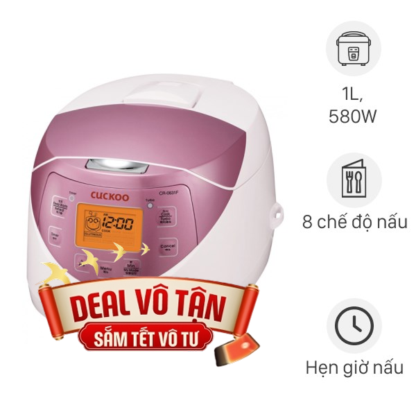 Nồi cơm điện tử Cuckoo 1 lít CR-0631F