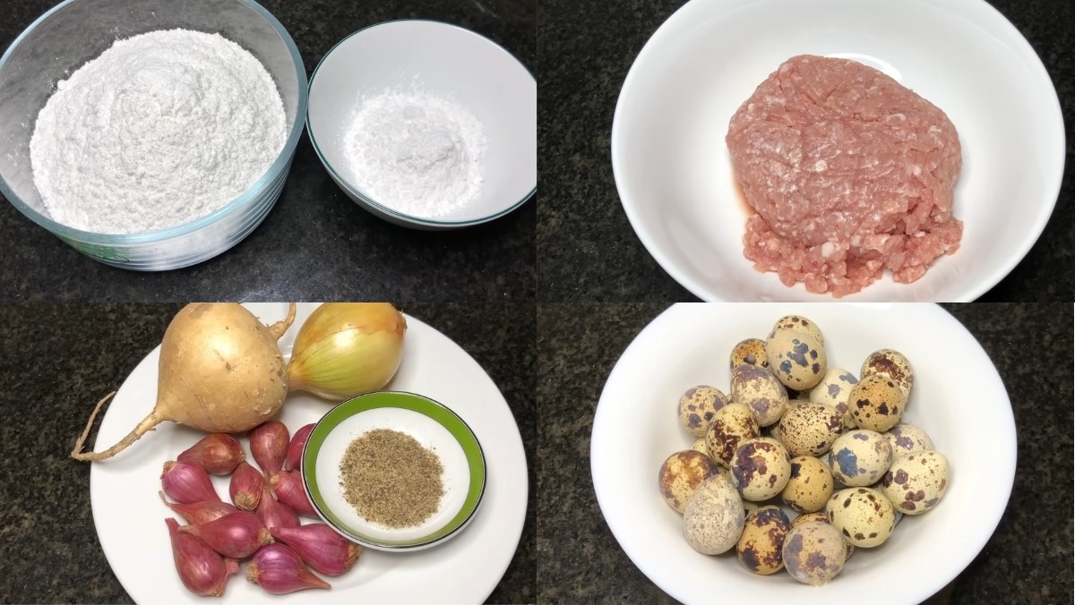 Nguyên liệu món ăn cách pha bột làm bánh giò núng nính, mềm tan, thơm ngon chuẩn vị tại nhà