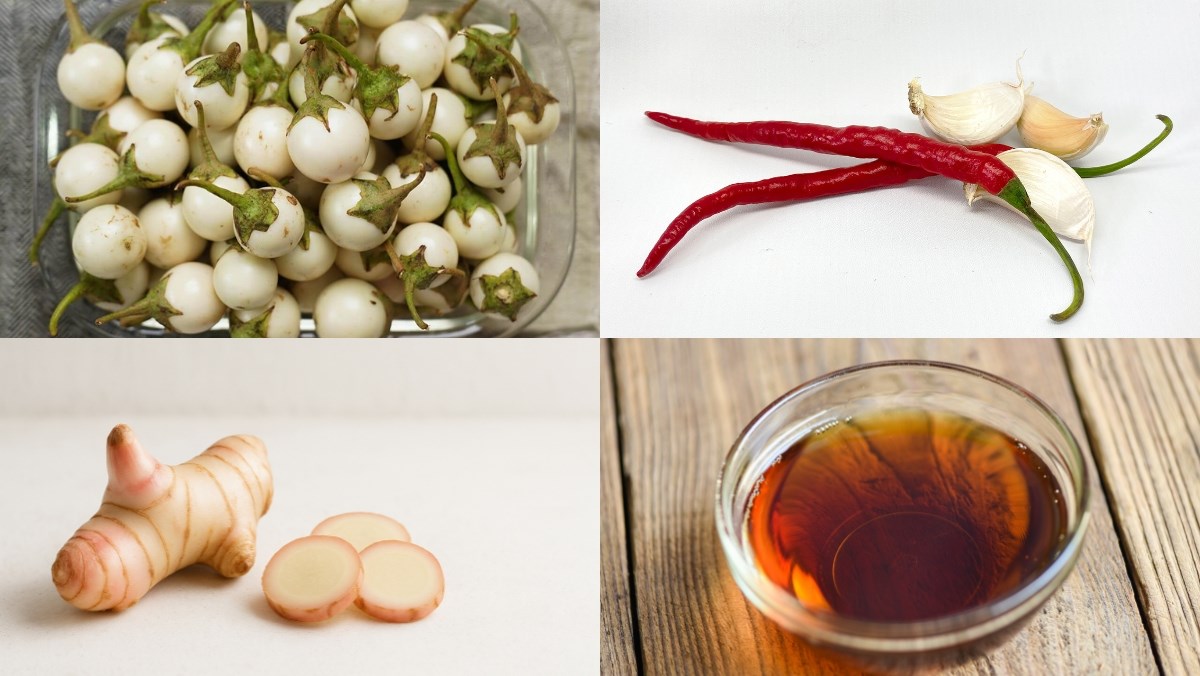 Nguyên liệu món ăn học ngay cách làm cà teo ngâm mắm trắng giòn, ngon chuẩn vị đặc sản xứ nghệ