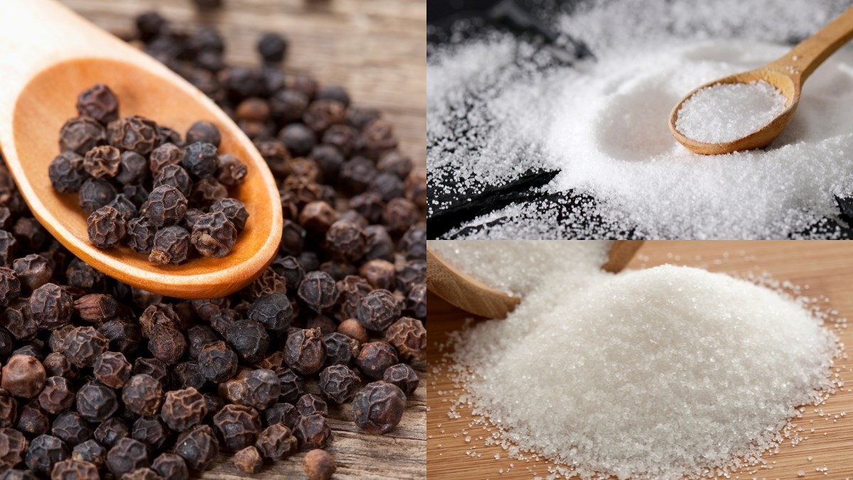 Nguyên liệu món ăn cách làm muối tiêu ngon đậm đà thơm lừng chuẩn vị để chấm thịt cực dễ dàng