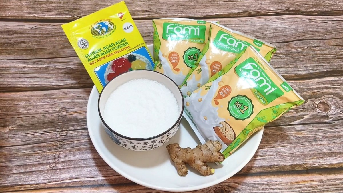 Nguyên liệu món ăn chia sẻ cách làm tàu hũ bằng sữa đậu nành fami mềm mịn cực đơn giản tại nhà