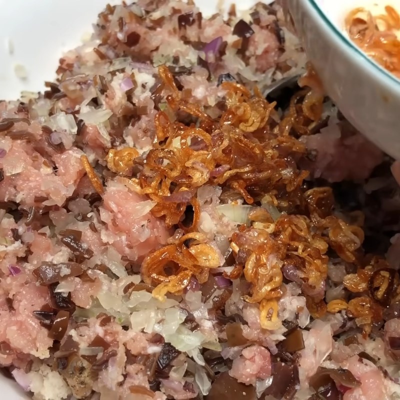 Bước 4 Trộn nhân bánh giò đậm đà Bánh giò