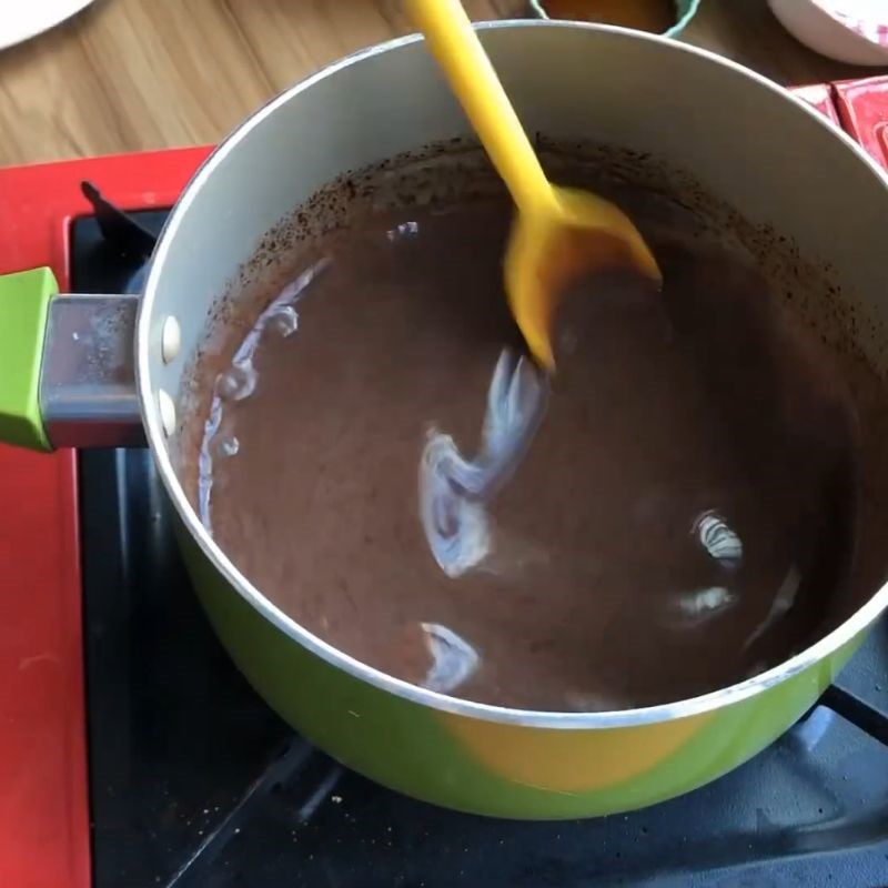 Bước 2 Đun chảy hỗn hợp socola thơm lừng bánh gato socola đơn giản