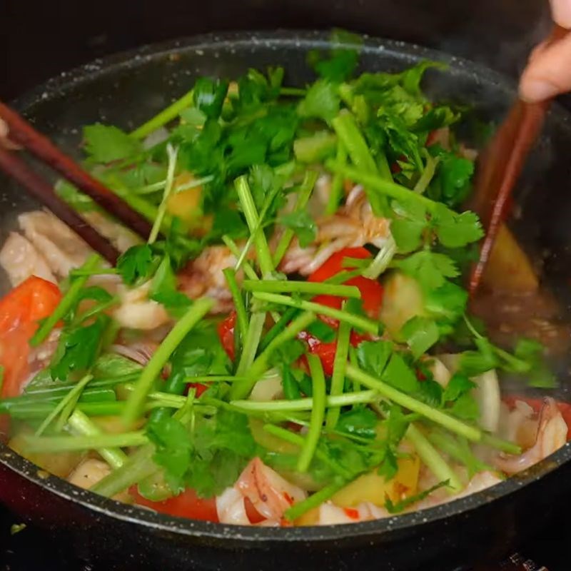 Bước 5 Hoàn thành món mực xào rau củ hấp dẫn mực xào ngon giòn