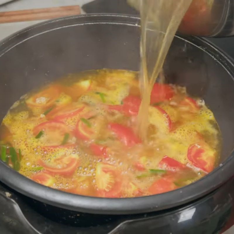 Bước 6 Hoàn thiện nồi lẩu riêu cua bắp bò sườn sụn lẩu riêu cua bắp bò sườn sụn