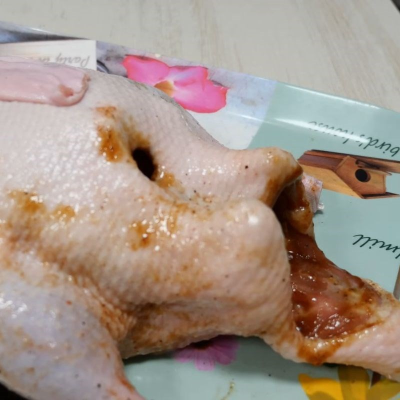 Bước 4 Khâu kín bụng vịt vịt quay da giòn