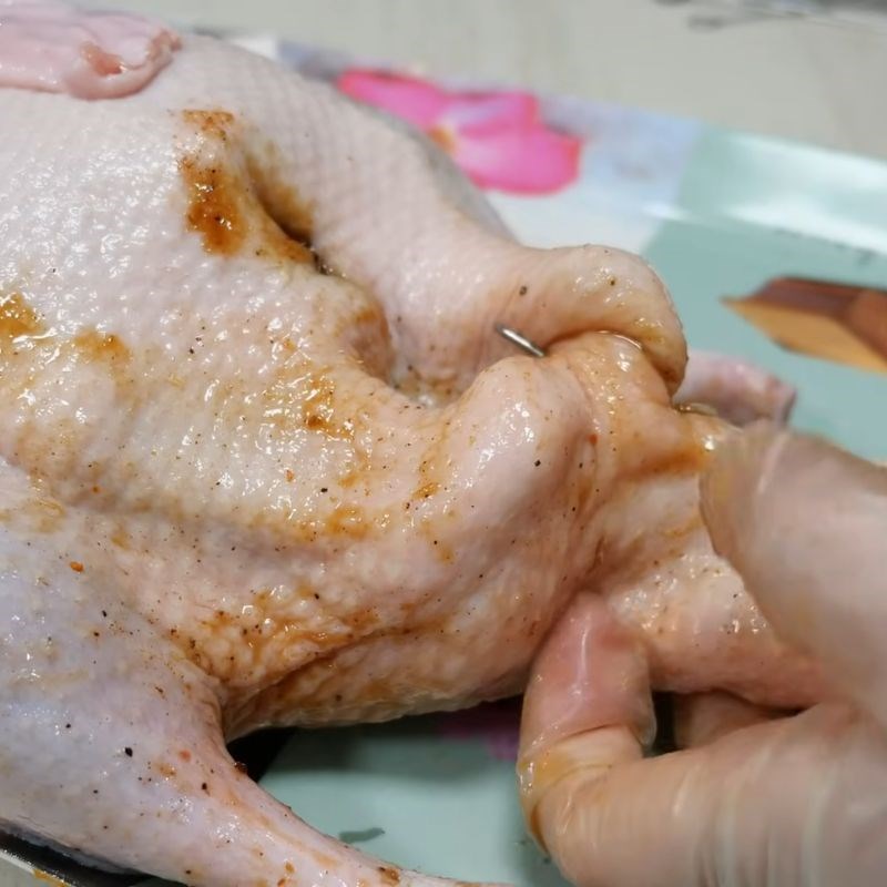 Bước 4 Khâu kín bụng vịt vịt quay da giòn