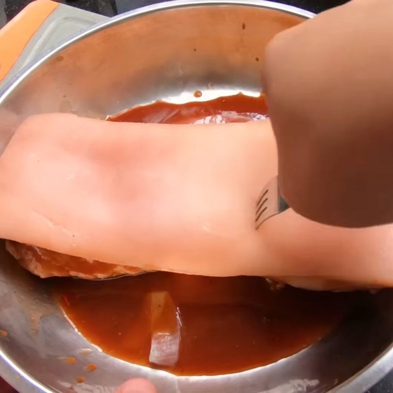 Bước 4 Làm giòn da heo thịt heo quay tại nhà