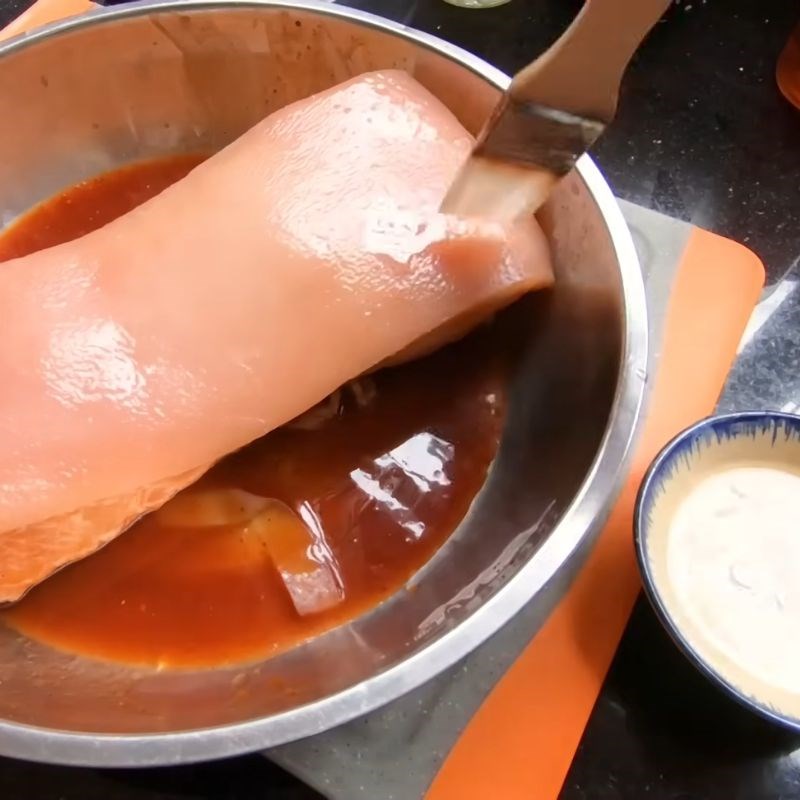 Bước 4 Làm giòn da heo thịt heo quay tại nhà