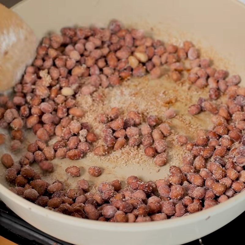 Bước 3 Làm lạc rang mặn ngọt với đường lạc rang mặn ngọt