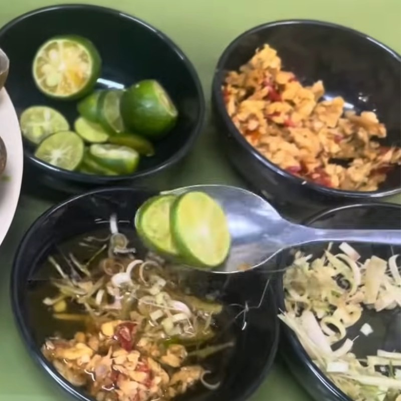 Bước 5 Làm nước chấm Ốc mít luộc