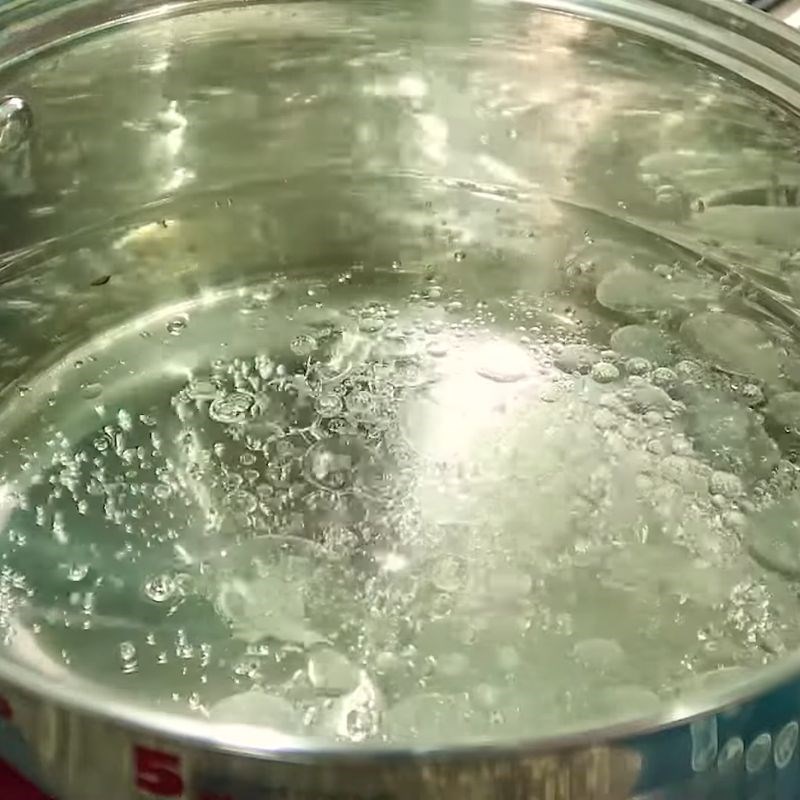 Bước 3 Luộc mì spaghetti mì spaghetti