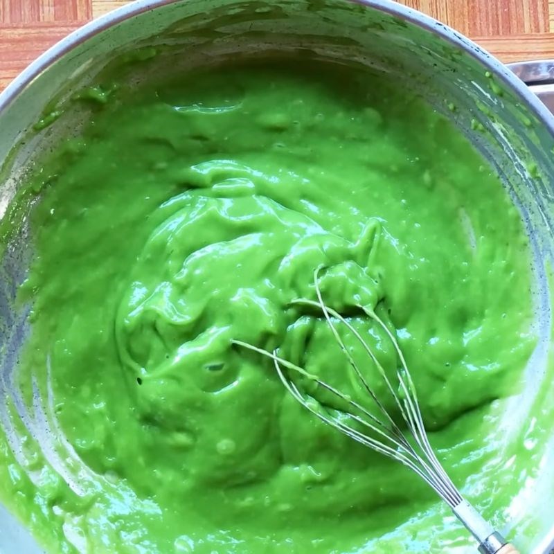 Bước 3 Nấu bột bánh lọt Bánh lọt lá dứa