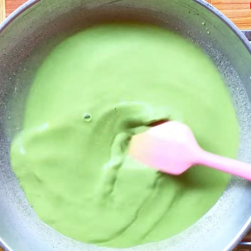 Bước 3 Nấu bột bánh lọt Bánh lọt lá dứa